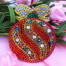 4pcs Christmas Full Drill Special Shaped Diamond Painting Bag Keychain Jewelry