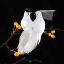 2pcs/set Artificial Foam Couple Birds DIY Wedding Decor Craft Photo Props Newly
