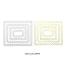 4pcs Metal Cutting Dies Stencils for DIY Scrapbooking (Rectangular Star)