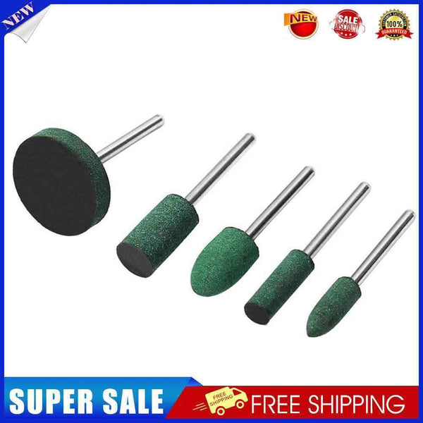 5pcs/set Cylindrical Conical Rubber Grinding Heads Polishing Abrasive Tool
