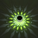 Solar LED Hollow Hanging Ball Light Outdoor Waterproof Garden Lamp (Green) Newly