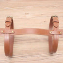 High- end Picnic Blanket Strap Brown PU Leather Yoga Lugage Sale Strap Mat F5M2