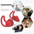 Silicone Ear Plugs Sound Insulation Anti Noise Sleeping Earplugs (Red)