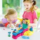 Kids Role Play Educational Toys DIY Hairdresser Barber with Safe Nontoxic Clay