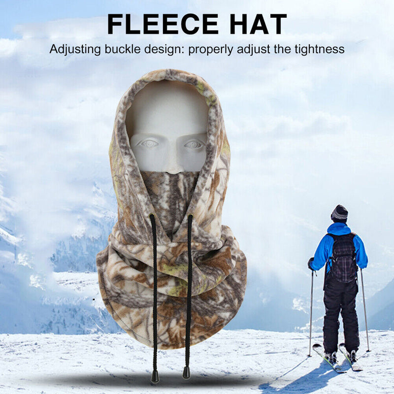 Thickened Winter Warm Fleece Cycling Hood Windproof Outdoor Skiing Headgear