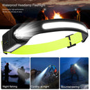 1pcs Wave Sensing COB Headlights Adjustable Headband Night Work Suitable Newly