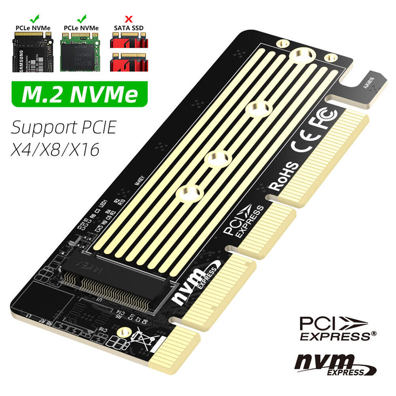 SSD PCI Express Converter M.2 PCI-E NVMe SSD to PCIe 3.0 X4/X8/X16 Adapter Card