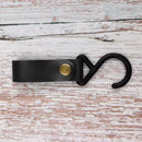 4pcs Leather Hook Camping Tripod Clothes Storage Hanger Holder Hiking Supplies