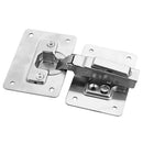 Cabinet Cupboard Furniture Stainless Steel Hinge Repair Plate w/ Mounting S