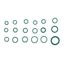265pcs Universal 18 Size Car Air Conditioner O Ring Seal Circle Kit (Green)
