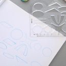 Math Measuring Stencil Geometric Ruler Drawing Templates Function Drawing Tool
