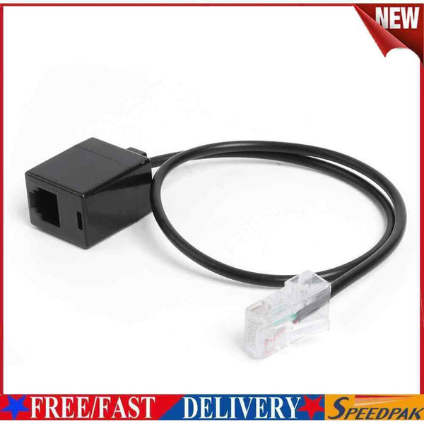 Headset Adapter Male RJ45 8P8C Plug to Female RJ11 6P4C Socket Converter Ca #F