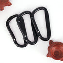 Black Packback Buckles Snap Clip D Carabiner Water Bottle Hooks Keychain