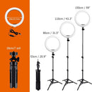 10"" Selfie Ring Light, Portable Adjustable LED Lighting Selfie Circle Light