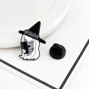 Black Hat Sexy Women Pins Brooches Fashion Backpack Lapel Jacket Clothes Badg