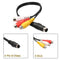 4 Pin S-Video to 3 RCA Female Adapter Cable for Laptop Computer