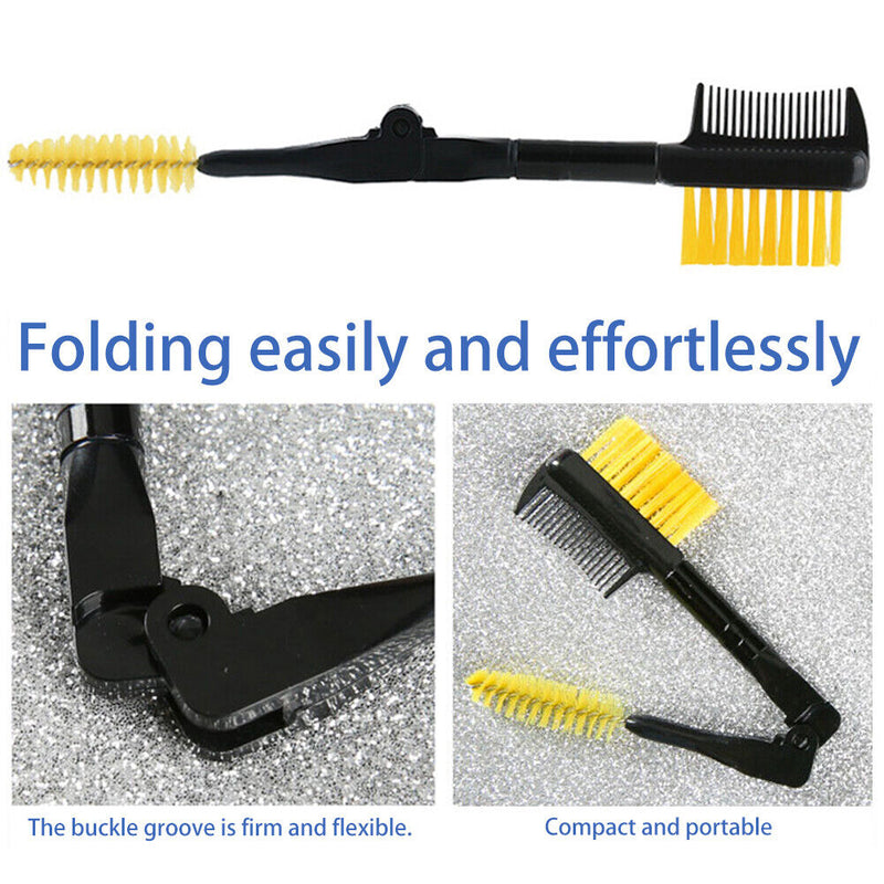 Double-ended Eyebrow Eyelash Brushes with Safe Round Comb Teeth Cosmetic Tool