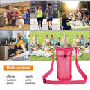 #A Water Bottle Carrier Bag with Adjustable Shoulder Strap Universal Bottle Slin