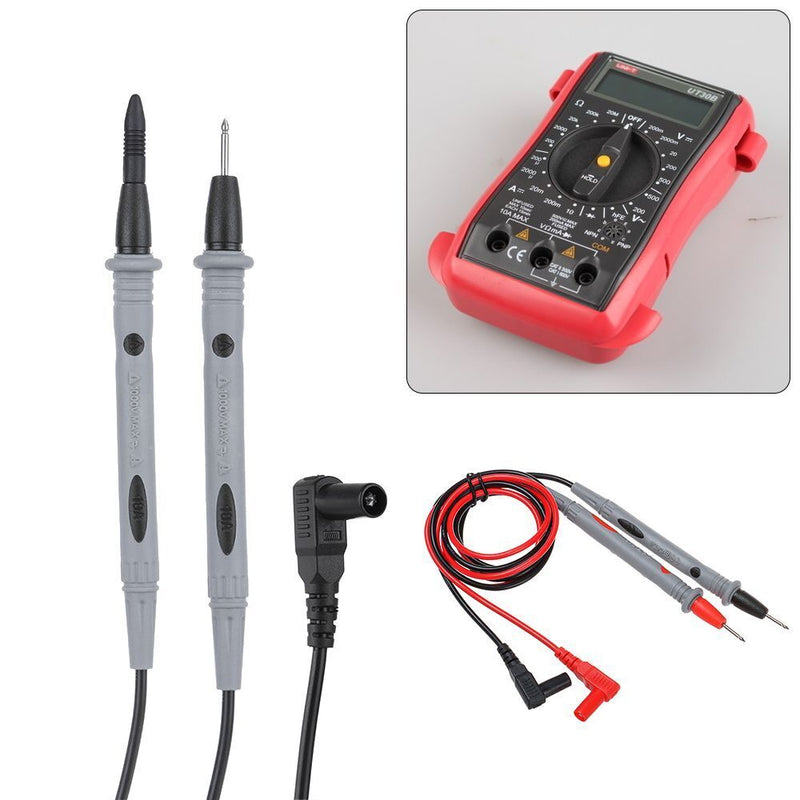 Digital Tester Probe Multimeter Test Leads Volt Meter Cable Tipped Probe