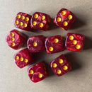 10pcs 16mm Dices Cube Round Corner 6 Sided Party Board Game Playing Games Dic
