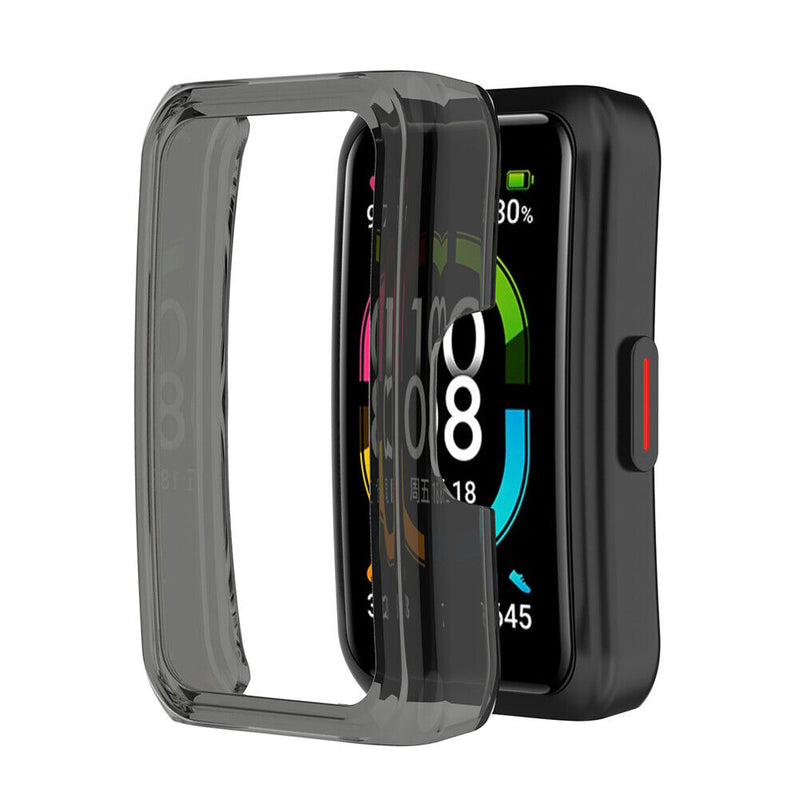Smart Watch PC Housing Frame for Honor Band 6 Protective Cover (Black) Newly