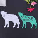 Wolf, Cutting the DIY Craft Stencils Decor Tool Set Sc