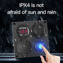 4 in 1 Switch Panel Voltmeter USB RV Car Waterproof Switch (Red Light) Newly