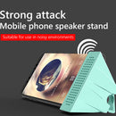 2 in 1 Mobile Phone Sound Amplifier Audio Speaker Stand Phone Loudspeaker Holder