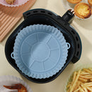 #A Silicone Air Fryer Pad Reusable Round Cake Pan Bakeware for Oven Steamer Co