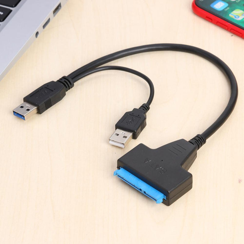 5GBPS SATA to Dual USB3.0 Master JMS578 Converter Cord for 2.5 inch SATA/HDD Box