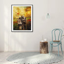 5D Diamond Painting Kit DIY Supporting Couple Full Round Drill Wall Picture