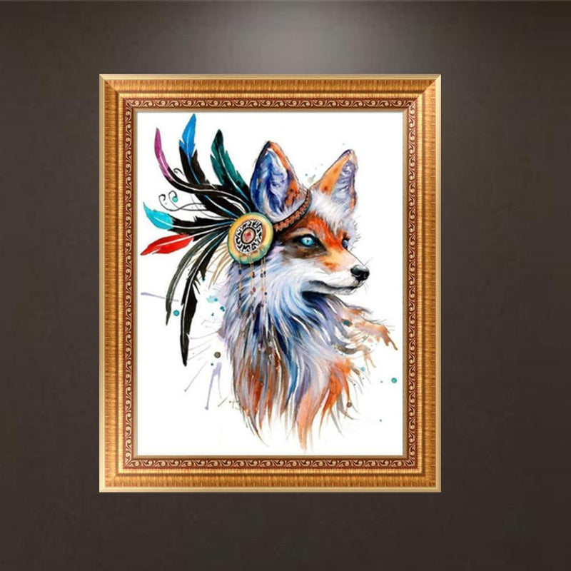 DIY 5D Diamond Embroidery Painting Fox Cross Stitch Craft Home Decor