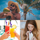 Bachelorette Drinking Straws - 24pcs Naughty Drinking Straw (Pink + Purple)