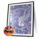 Diamond Painted 5D DIY Girl Moon Shaped Diamond YX3886