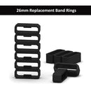 10pcs Silicone Watch Strap Keeper Loop Holder Retainer Ring for Garmin Fenix