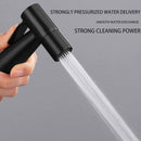 Black Handheld Bidet Sprayer Kit Brass 7/8" T-adapter Bathroom Douche home