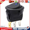 3 Models LED DIY Round Light Rocker Switch Power Button Switches (Blue)