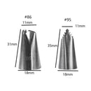 Baking Icing Piping Flowers Cake Decorating Leaves Nozzle Stainless Steel