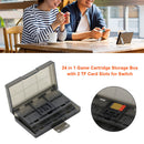 24 in 1 Plastic Game Card Storage Box with 2 TF Card Slots for Nintendo Switc