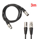 3 Pin XLR Microphone Cable Male To Female Balanced Patch Lead Mic