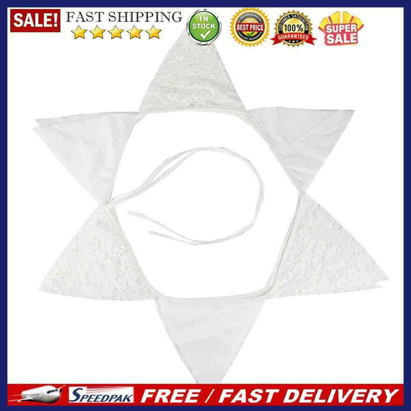 12 Flags 3.2m Tropical Flower Flags Pennant Wedding Birthday Party Decor