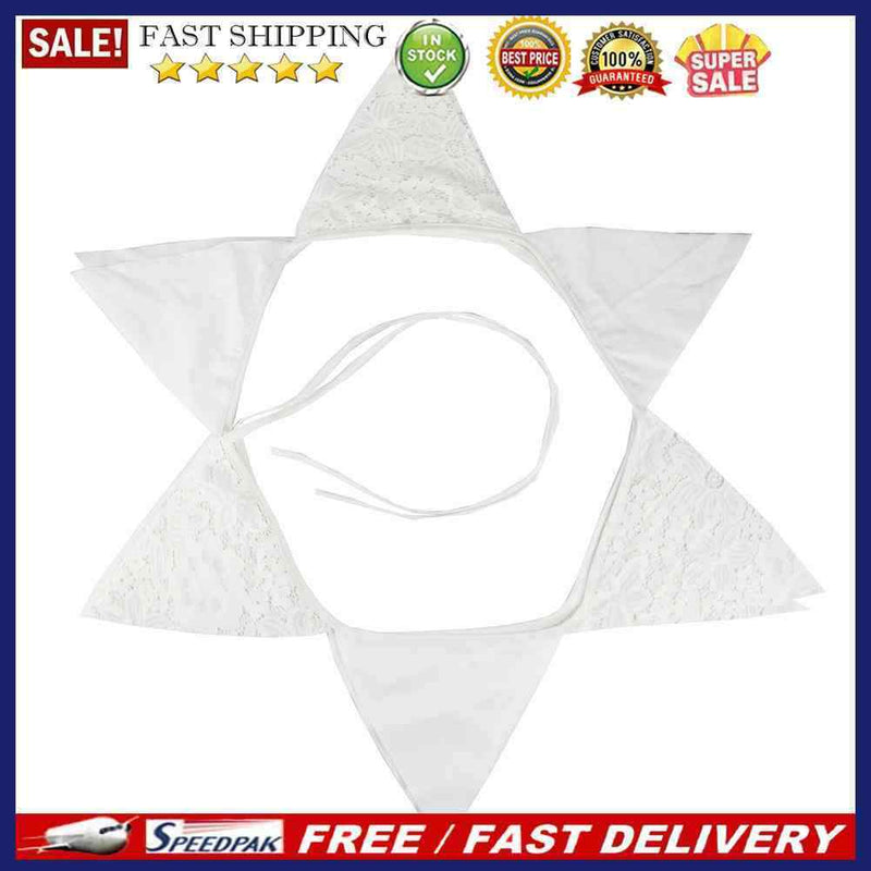 12 Flags 3.2m Tropical Flower Flags Pennant Wedding Birthday Party Decor