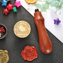 Retro Animal Printed Wax Seal Stamp Fire Painting for DIY Envelope Card (D)