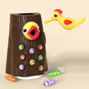 Magnetic Woodpecker Catching Worms Feeding Toys Game Set Montessori (A)