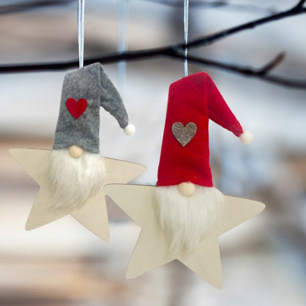 Xmas Tree Decor Christmas Decorations Star Pendant Drop Decor Hanging Ornament