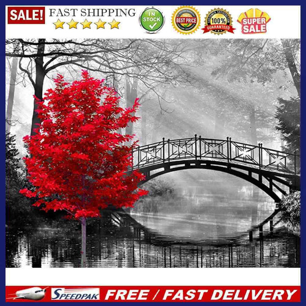 5D DIY Diamond Painting Mountain Scenery Full Round Drill Mosaic Art Pictures