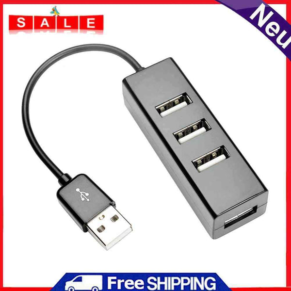 4-Port USB 2.0 480Mbps Computer USB Splitter Portable Multi USB HUB Expander