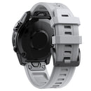 22mm Silicone Strap for Garmin Fenix 7/6/6 Pro/5/5 Plus Watch Band (Grey) Newly