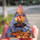 5cm Orgonite Pyramid Heal Chakra Crystal Stone Energy Orgone Generator (A) Newly