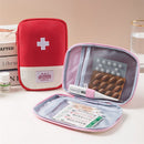 Medicine Bag Outdoor Camping Emergency First Aid Kit Mini Pill Case (Red L)